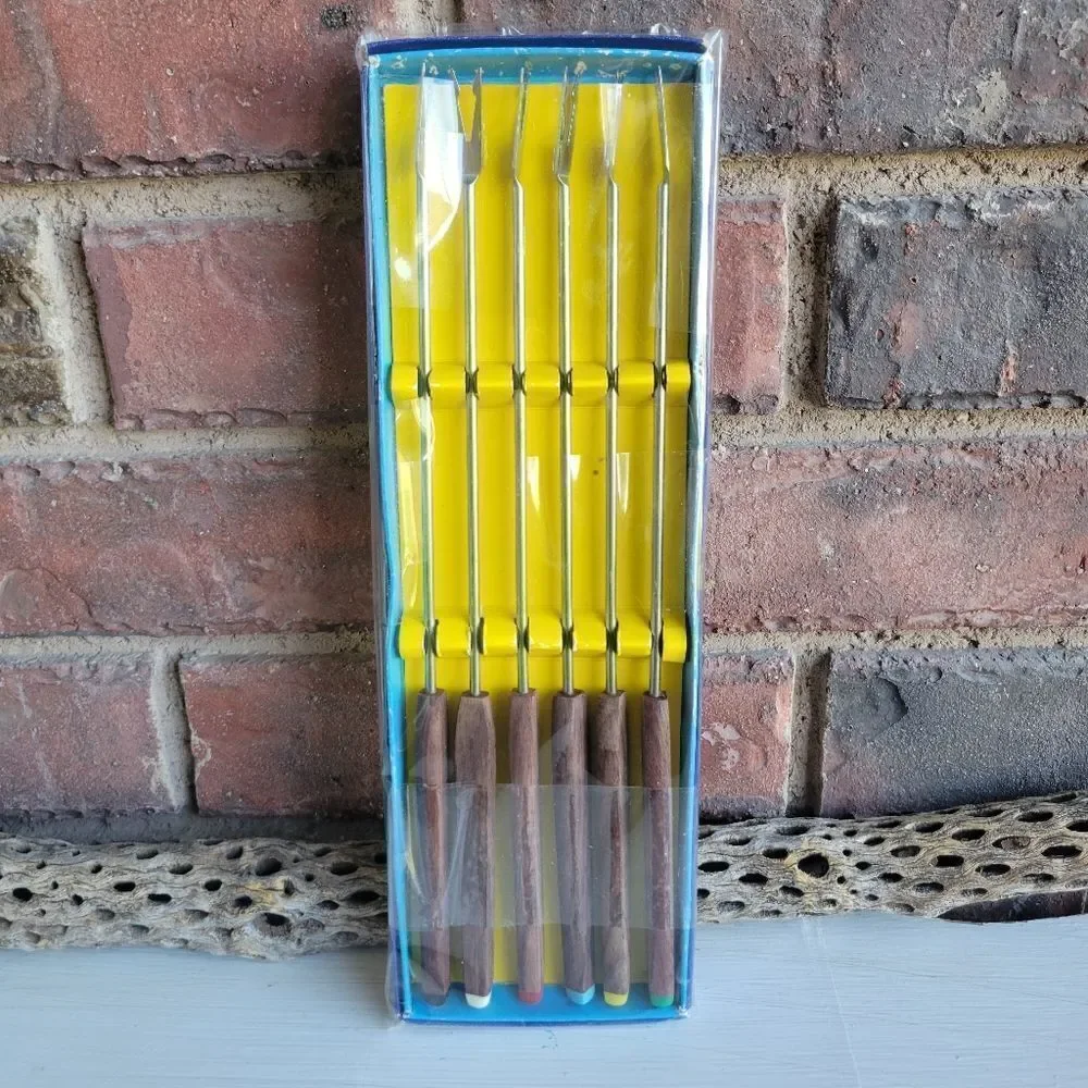 Vintage Fondue Forks Set